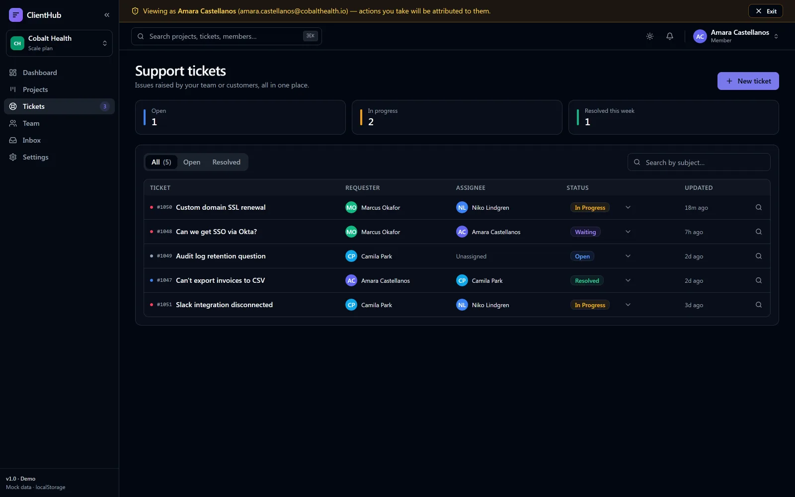ClientHub screenshot 5