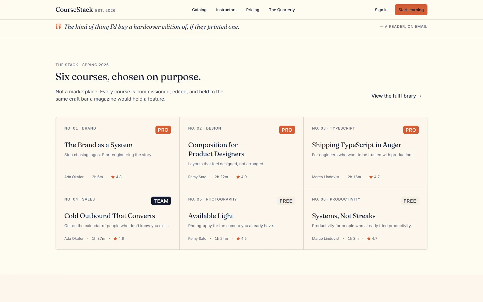 CourseStack screenshot 2