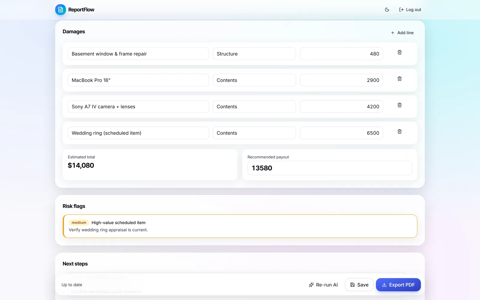 ReportFlow screenshot 5